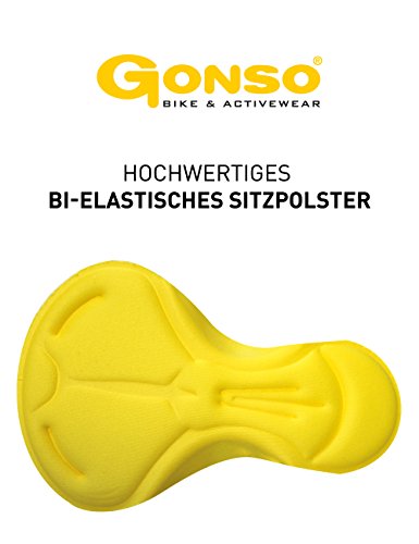 GONSO Radhose Pretoria aus 80% PA 20% EL für Damen, gepolsterte Fahrradhose/ Bermuda/ Shorts mit Gummibund, formbeständig - 4