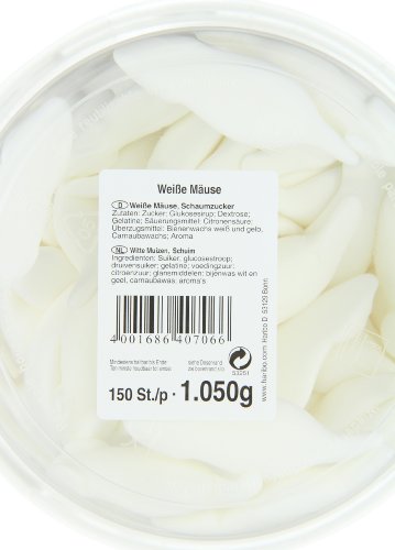 Haribo Weisse Mäuse, 1er Pack (1 x 1.05 kg Dose) - 5