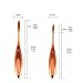 Makeup Brushes, Imurz 10pcs Luxury Rose Gold Oval Toothbrush Curve Makeup Brushes Kits Cosmetic Set Make Up Powder Foundation Eyeshadow Contour Brushes with Gift Box
