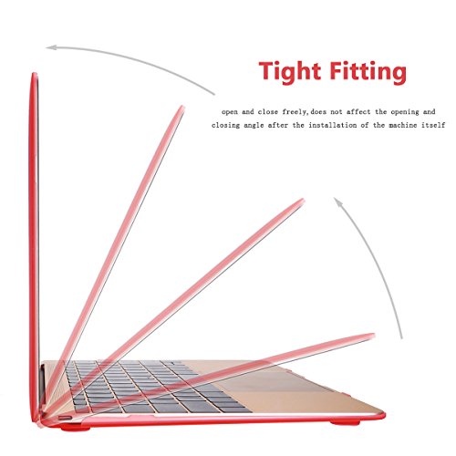 Elegantes und leichtes Cover Ultra Dünn Schutz Hülle Case Cover Schutzabdeckung Hardcase Notebook Hülle Hartschale Etui für Apple Macbook Air 11.6 Zoll(Modellnummer:A1370/A1465) in pink - 5