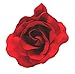 Deep Red Fabric Large Burlesque Carmen Style Flower Rose Flamenco Dancer Pin up Hair Clip Slide