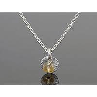 Kette Silber Plättchen und Monatsstein