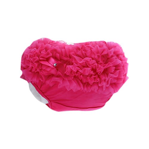 Hot Pink Baby Girl Knickers Ruffle Panties Bloomers Diaper Cover--S