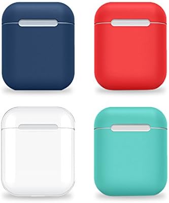 Kindowin Protective Silicon Case Cover Skin for Apple AirPods Wireless Earphones [Perfect Fit] in White
