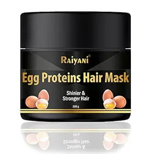 Raiyani Egg White Protein Hair Mask for Shinier & Stronger hair (200gm)