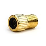 SODIAL (R) Ottone Pompa adattatore Presta Valvole convertitore Schrader Valvole adattatore --- Ottimo per la bici bicicletta
