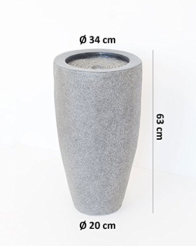 Brunnen Springbrunnen Gartenbrunnen FoColumn Round 63x34cm 10748 - 6