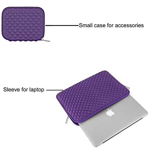 MOSISO Sleeve H  lle f  r 13-13 3 Zoll MacBook Air  MacBook Pro  Notebook Computer mit Kleinen Fall  Universal Schutzh  lle wasserresistente Lycra sto