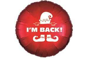 TRI PRODUCTS Christmas Elf I'm Back Foil Balloon 18" Deflated (Red)