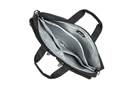 RIVACASE Tasche für Laptops bis 17.3″ – Hochwertige Notebooktasche mit zusätzlichen Fächern und angenehmen Tragekomfort – Schwarz - 3