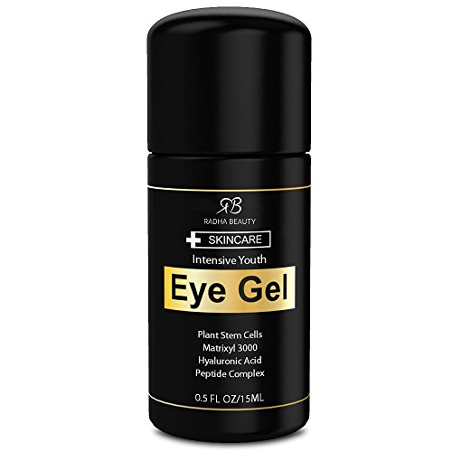 Eye Gel for Dark Circles, Puffiness, Bags & Wrinkles - The most effective eye cream for every eye concern - All Natural - .5 fl oz