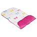 REVERSIBLE cotton & minky Pram INSERT, LINER covers Universal (bow /pink)