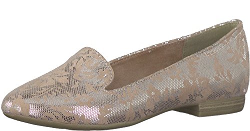 Preisvergleich Produktbild Marco Tozzi 24235, Aladdin Stile Pumpen, Metallische Blumendruck 41 Rose