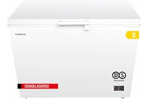 CORBERO Corberó - Congelador Arcón | CCHH30024E | 287L | Control Electrónico Con Display | Luz LED | Tirador y 1 Cesta Interior | 4 Ruedas | 40 Db | Blanco