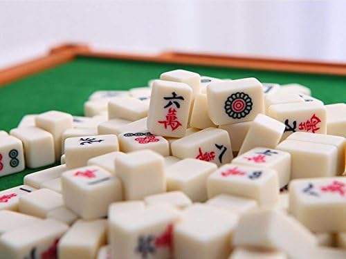 Folding table pocket miniature mahjong puzzle gift table for children