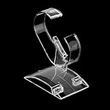 JullyeleDEgant Leichte transparente durchsichtige Acryl-Kunststoff-Armband-Armbanduhr zeigt Halter Ständer Rack Einzelhandelsgeschäft Show Case Stand Tool
