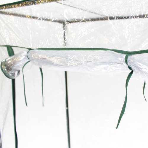 Tomatengewächshaus Gewächshaus Anzuchtsregal | ca. 100 x 50 x 150 cm | mit PE-Schutzhülle - 3