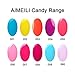 AIMEILI Soak Off UV LED Gel Nail Polish - Base and Top Coat Kit Set 10ml