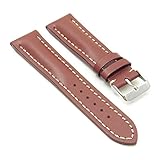 dassari Transit Rost glatt Leder Armbanduhr Band für Breitling 20/18 20 mm
