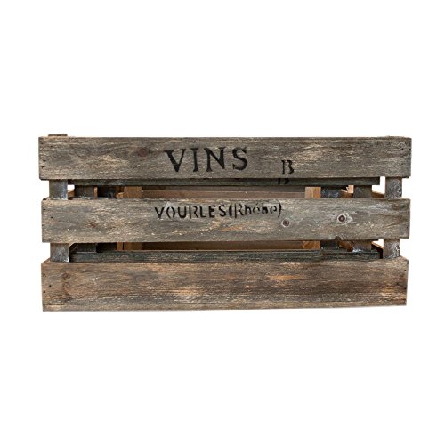3er-Set Weinkisten Holzkisten Holzkiste Holz braun – L42/36/30cm - 3