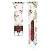 Price comparison product image Ni_ka Leather Strap for Apple Watch 38mm /40mm Women Girls Watch Wristband Microfiber Leather Replacement Band Bracelet Strap with Floral Pattern with Breathable Hole for iWatch Series 4/3/2/1