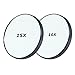 AlierKin Cosmetic Makeup Make-up Mirrors 10 x Magnifying Stick Up Mirror & 15 x Magnification Compact Mirror with 2 Suction Cups Perfect for Travel Home Use (2-Pack)