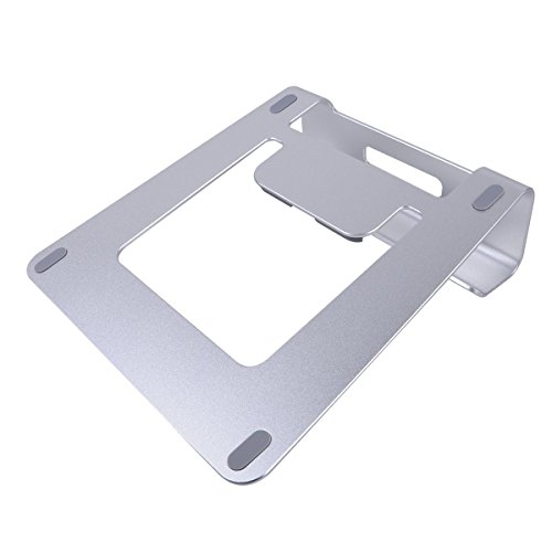 BUJIAN Laptopständer Aluminium Ständer und Halter für Notebook Macbook Pro Air iPad Lenovo Asus 10-15 zoll (Silber) - 3