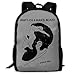 Produktbild What's On A Man's Mind Printed School Backpack Water Resistant Travel Rucksack Bag Laptop Lightweight Backpack Daypack,17" Schulrucksack