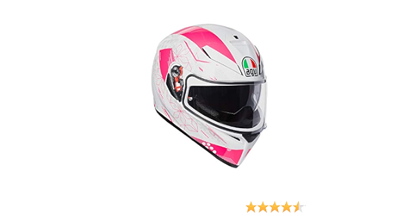 AGV, Casco Moto Integrale K-3 Sv E2205 Multi Plk uomo, Izumi Bianco/Rosa,  XS : Amazon.it: Auto e Moto
