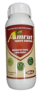 Dharti Corporation Organic Pesticides Amrut Thrips Control 500 ML for Home Gardening Kitchen Gardening Farming