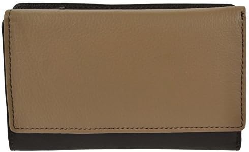 Ladies Leather Tri-Fold Purse Wallet Coin Section Handy