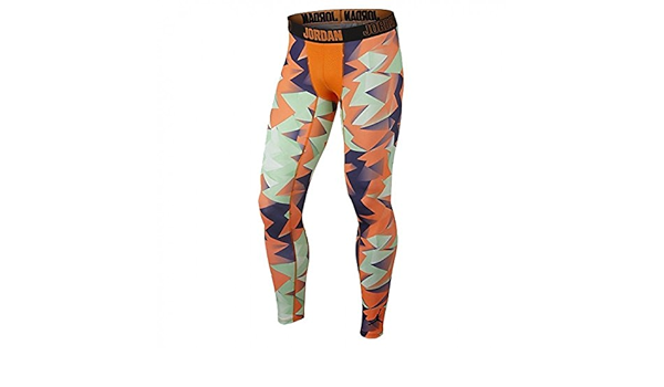 orange nike compression pants