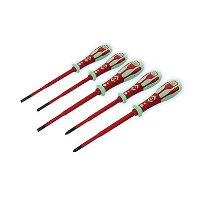 C.K T49283PD Jeu de 5 tournevis dextro Glo VDE Slim Fente/PZ