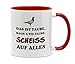 Produktbild Tasse " Das ist Taube " Ein Klassiker unter den Motiv Tassen. Beidseitig bedruckt und Spülmaschinengeeignet immer ein tolles Geschenk. (Rot)