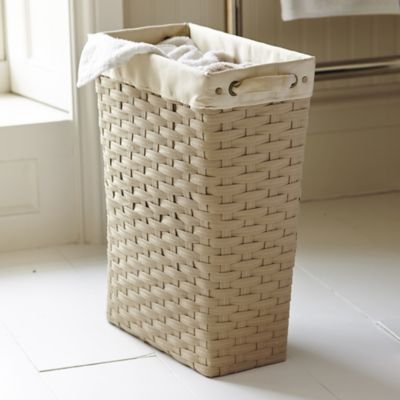 Extraschmaler Gewebter Wäschekorb, Polypropylen, 21 x 40,5 x 51cm H, 30 Liter - 2