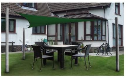 Triangular Sail Sunshade/Awning 3X3X3m Green