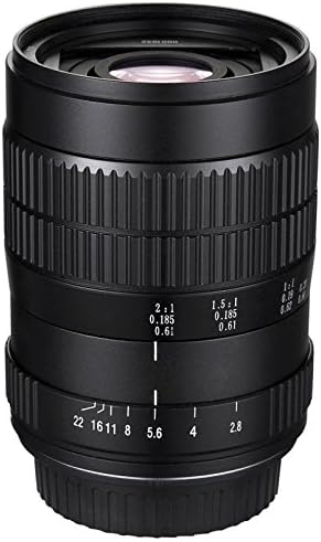Oshiro 60mm f/2.8 2:1 LD UNC Manual Ultra-Macro Lens for Panasonic Lumix DMC GX8, GH4, G7, GX85, GM5, GH4, GM1, GX7, GF6, G6, GH3, GH1, GF1, G10, G2 GH2 and GF2 Mirrorless Digital Cameras (EOS-M43 Adapter)