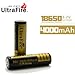Produktbild UltraFire 2 x 18650 3.7V 4000mAh Rechargeable Lithium Battery - Black