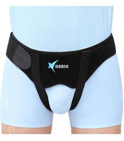 JSMA CARE Hernia Belt For Men – Adjustable Waist Strap, 2 Removable Compression Pads, Breathable Support For Inguinal Or Sports Hernia, Size Small (28-32")