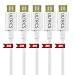 Produktbild Micro USB Kabel ULTRICS®[2M/6FT] 5 Pack Premium USB 2.0 Ein Stecker zu Micro B EMI & EMV Abschirmung Metallgeflecht, Folie, vergoldet Daten Sync Aufladung Micro USB Kabel Android, Samsung, Tablets, PS4, XBOX One