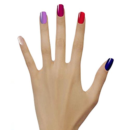 VALUE MAKERS® UV LED Aufloesbarer Farblack Gel Nagellack Nagelgel Set Mit Nagellack Halter und Aufbewahrungstasche(8x7ML Stücke) - 6