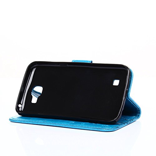 Dooki  LG K4 funda  Stare de pies Cartera Flip PU Piel cuero caso funda para LG K4 con tarjetero tarjetas Soporte Ranura