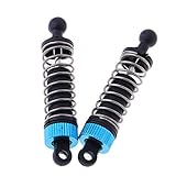 Farbe: Blau, Schwarz Baoblaze 2pcs 57mm Länge Metall Stoßdämpfer Dämpfer für RC 1:18 Autotuningteile