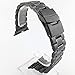 Produktbild Armband für Apple Watch, 42/44 mm und 38/40 mm, Edelstahl, für Iwatch/Apple Watch Serie 4/3 / Serie 2 / Serie 1 44MM schwarz