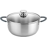 BRA Master | Casserole 16 cm, Stainless Steel | Stainless Steel, Non-stick, PFOA-free, Suitable for all types of cookers, Sil