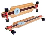 hudora skate wonders protektoren Capacidad de carga: 100 kg. Hudora 12811 Longboard Marrón, Madera monopatín - Monopatines (Longboard, Marrón, Madera, Imagen, Negro, 100 kg, 1016 mm)
