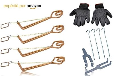 TRAVEL WIK Pièges A Taupes X4, Campagnols, Rats Taupier. Anti Taupe. Accessoires Contre Les Rongeurs De Votre Potager. Pour Eliminer Les Nuisibles De Votre Jardin sans Répulsif Ultrasons, Chimique Ou Fumigène.