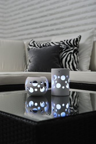 Konstsmide Genova 7801-200 Solarleuchte LED / B: 12cm T: 12cm H: 10cm / Keramik / weiß - 4