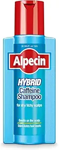 Alpecin Hybrid Shampoo 250ml | Natural Hair Growth Shampoo for Sensitive and Dry Scalps | Energizer for Strong Hair | Hair Care for Men