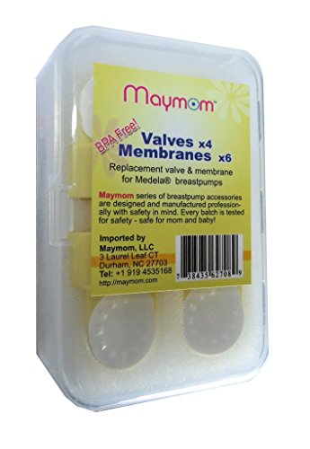 Replacement Valve and Membrane for Medela Breastpumps (Swing, Lactina, Pump in Style), 4x Valves/6x Membranes, Part #87089 by Maymom (English Manual) - 3